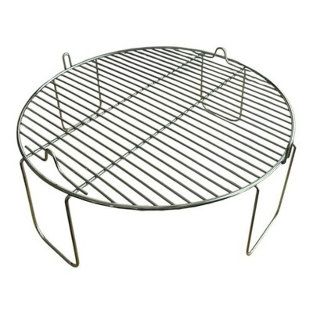 Stainless Steel Round Grill Rack Reversible Grate Cooking Baking 12" Diameter - Picture 2 of 3
